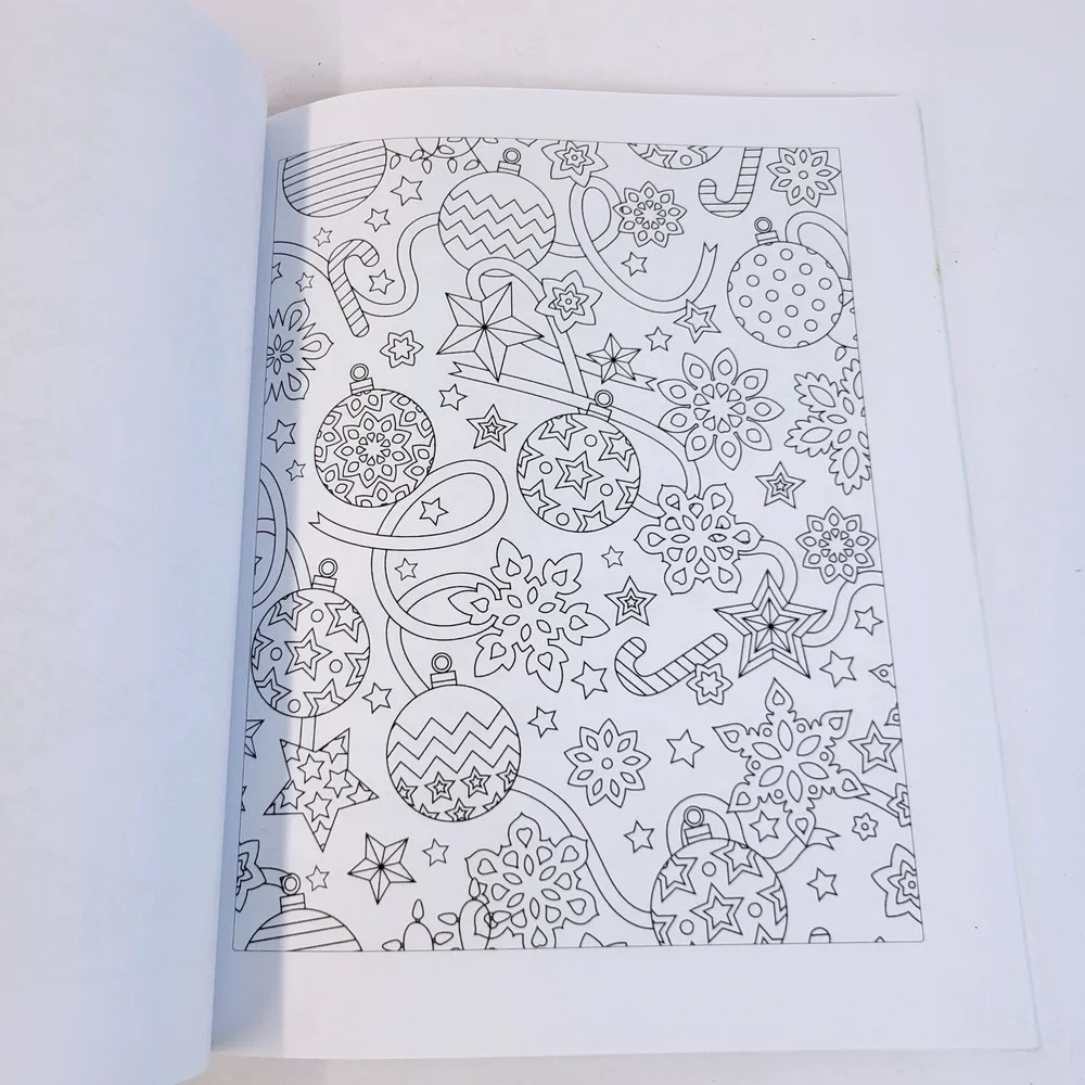 Coloring Book Cafe Christmas Holiday Festive Adult 2018 Fruitful Mind